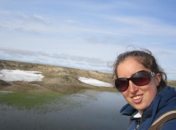 Elyssa, hanging out in Nunavut. 