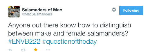 A question asked by students, over Twitter